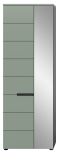 Garderobenschrank Cooper in Salbei grn und Basalt grau 65 x 190 cm variable Inneneinteilung, Soft-Close