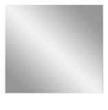 Garderobenspiegel Cooper in grau Wandspiegel 80 cm