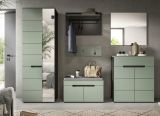 Garderobe Set 6-teilig Cooper in Salbei Grn und Basalt Grau, Komplett-Set mit Soft-Close