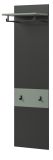 Garderobenpaneel Cooper in Grau und Salbei Wandgarderobe 45 x 165 cm