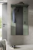 Garderobenpaneel Cooper in Salbei und Grau Wandgarderobe 80 x 141 cm