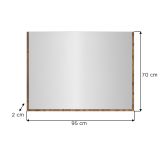 Garderobenspiegel Salud in Nox Eiche Wandspiegel 95 x 70 cm