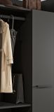 Garderobe Salud in grau und Nox Eiche Kompaktgarderobe 105 x 189 cm