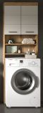 Waschmaschinenschrank Shawn in Sand Kashmir und Evoke Eiche Waschmaschinen berbau 63 x 191 cm