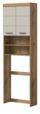 Waschmaschinenschrank Shawn in Sand Kashmir und Evoke Eiche Waschmaschinen berbau 63 x 191 cm