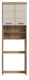 Waschmaschinenschrank Shawn in Sand Kashmir und Evoke Eiche Waschmaschinen berbau 63 x 191 cm