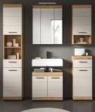 Badmbel Set 5-teilig Shawn in Sand Kashmir und Evoke Eiche Badkombination 164 x 191 cm