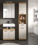 Badmbel Set 3-teilig Shawn in Sand Kashmir und Evoke Eiche Badkombination 112 x 191 cm