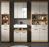 Badmbel Set 4-teilig Shawn in Sand Kashmir und Evoke Eiche Badkombination 200 x 191 cm