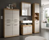 Badmbel Set 4-teilig Shawn in Sand Kashmir und Evoke Eiche Badkombination 201 x 191 cm