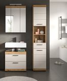 Badmbel Set 3-teilig Shawn in Sand Kaschmir und Evoke Eiche Badkombination 112 x 191 cm