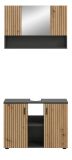 Badmbel Set 2-teilig Livia in Artisan Eiche und grau Badkombination 80 x 180 cm
