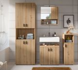 Waschbeckenunterschrank Livia in Artisan Eiche Badezimmer Unterschrank 60 cm