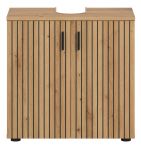 Waschbeckenunterschrank Livia in Artisan Eiche Badezimmer Unterschrank 60 cm