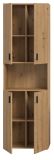 Badezimmer Hochschrank Livia in Artisan Eiche Badschrank 60 x 192 cm