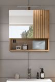 Badezimmer Spiegelschrank Livia in Artisan Eiche Badschrank mit Spiegel 54 cm