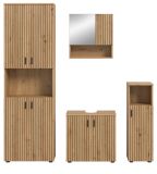 Badmbel Set 4-teilig Livia in Artisan Eiche Badkombination 180 x 192 cm