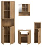Badmbel Set 4-teilig Livia in Artisan Eiche Badkombination 180 x 192 cm