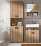 Badmbel Set 3-teilig Livia in Artisan Eiche Badkombination 135 x 192 cm