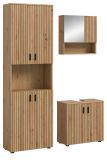 Badmbel Set 3-teilig Livia in Artisan Eiche Badkombination 135 x 192 cm