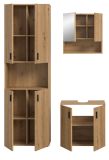 Badmbel Set 3-teilig Livia in Artisan Eiche Badkombination 135 x 192 cm