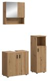 Badmbel Set 3-teilig Livia in Artisan Eiche Badkombination 105 x 180 cm