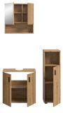 Badmbel Set 3-teilig Livia in Artisan Eiche Badkombination 105 x 180 cm