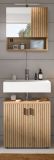 Badmbel Set 2-teilig Livia in Artisan Eiche Badkombination 60 x 180 cm