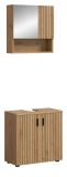 Badmbel Set 2-teilig Livia in Artisan Eiche Badkombination 60 x 180 cm