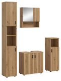 Badmbel Set 4-teilig Livia in Artisan Eiche Badkombination 150 x 192 cm