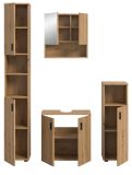 Badmbel Set 4-teilig Livia in Artisan Eiche Badkombination 150 x 192 cm
