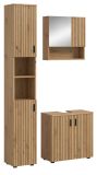 Badmbel Set 3-teilig Livia in Artisan Eiche Badkombination 105 x 192 cm
