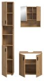 Badmbel Set 3-teilig Livia in Artisan Eiche Badkombination 105 x 192 cm