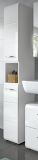 Badezimmer Hochschrank Cover in wei Hochglanz Badschrank 30 x 185 cm