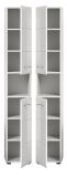 Badezimmer Hochschrank Cover in wei Hochglanz Badschrank 30 x 185 cm