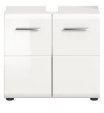 Waschbeckenunterschrank Cover in wei Hochglanz Badezimmer Unterschrank 60 cm