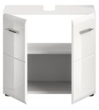 Waschbeckenunterschrank Cover in wei Hochglanz Badezimmer Unterschrank 60 cm