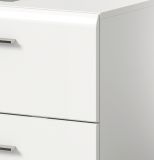 Waschbeckenunterschrank Cover in wei Hochglanz Badezimmer Unterschrank 60 cm