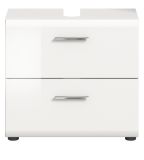 Waschbeckenunterschrank Cover in wei Hochglanz Badezimmer Unterschrank 60 cm