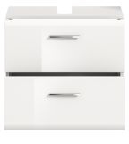 Waschbeckenunterschrank Cover in wei Hochglanz Badezimmer Unterschrank 60 cm