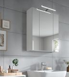 Badezimmer Spiegelschrank Cover in wei Badschrank 3-trig 60 x 70 cm