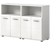 Badezimmer Kommode Set Cover in wei Hochglanz 2x Badkommode 120 x 80 cm