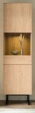 Vitrine Breda in Stone Eiche Vitrinenschrank 58 x 200 cm, mit Push-to-Open