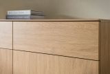 Sideboard Breda in Stone Eiche Kommode 115 x 98 cm, mit Push-to-Open
