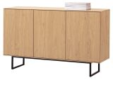 Sideboard Breda in Stone Eiche Kommode 150 x 90 cm, mit Push-to-Open