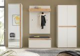 Garderobe Set 5-teilig Center in wei und Wotan Eiche Garderobenkombination 265 x 200 cm