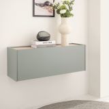 Hngeschrank Center in Salbei und Barista Eiche Flurschrank hngend 100 cm