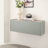 Hngeschrank Center in Salbei und Barista Eiche Flurschrank hngend 100 cm