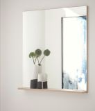 Garderobenspiegel Center in Barista Eiche Wandspiegel mit Ablage 75 x 80 cm