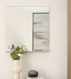 Garderobenspiegel Center in Barista Eiche Wandspiegel mit Ablage 75 x 80 cm